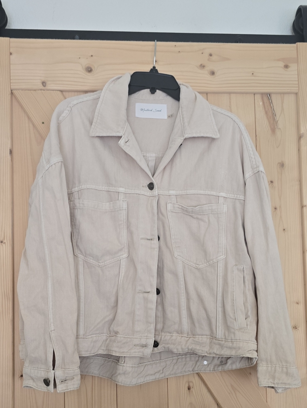 Mustard Seed Beige Jean Jacket
